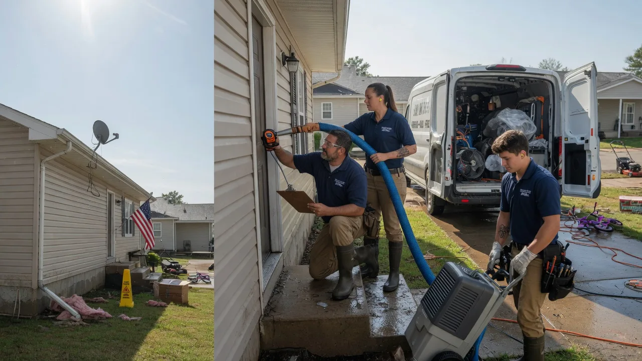 Ceiling Water Damage Restoration in Provencal, LA near me